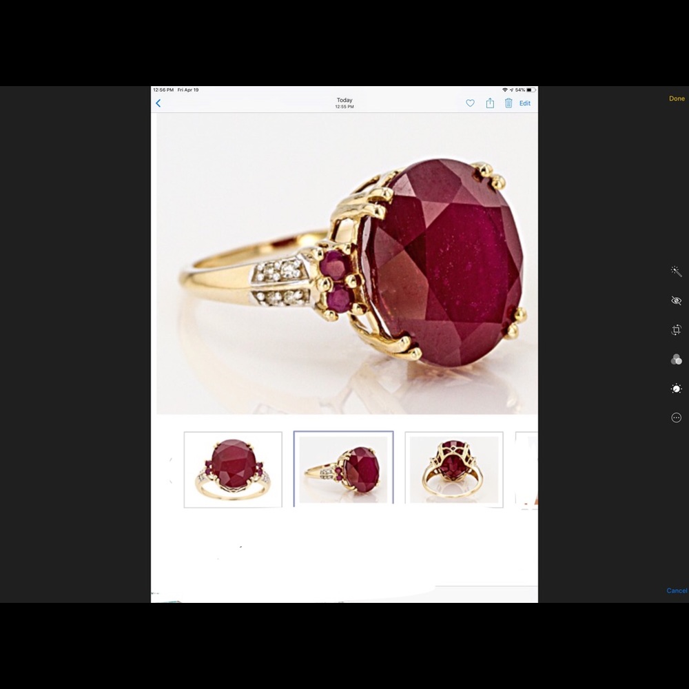 14k Ruby and Diamond Ring